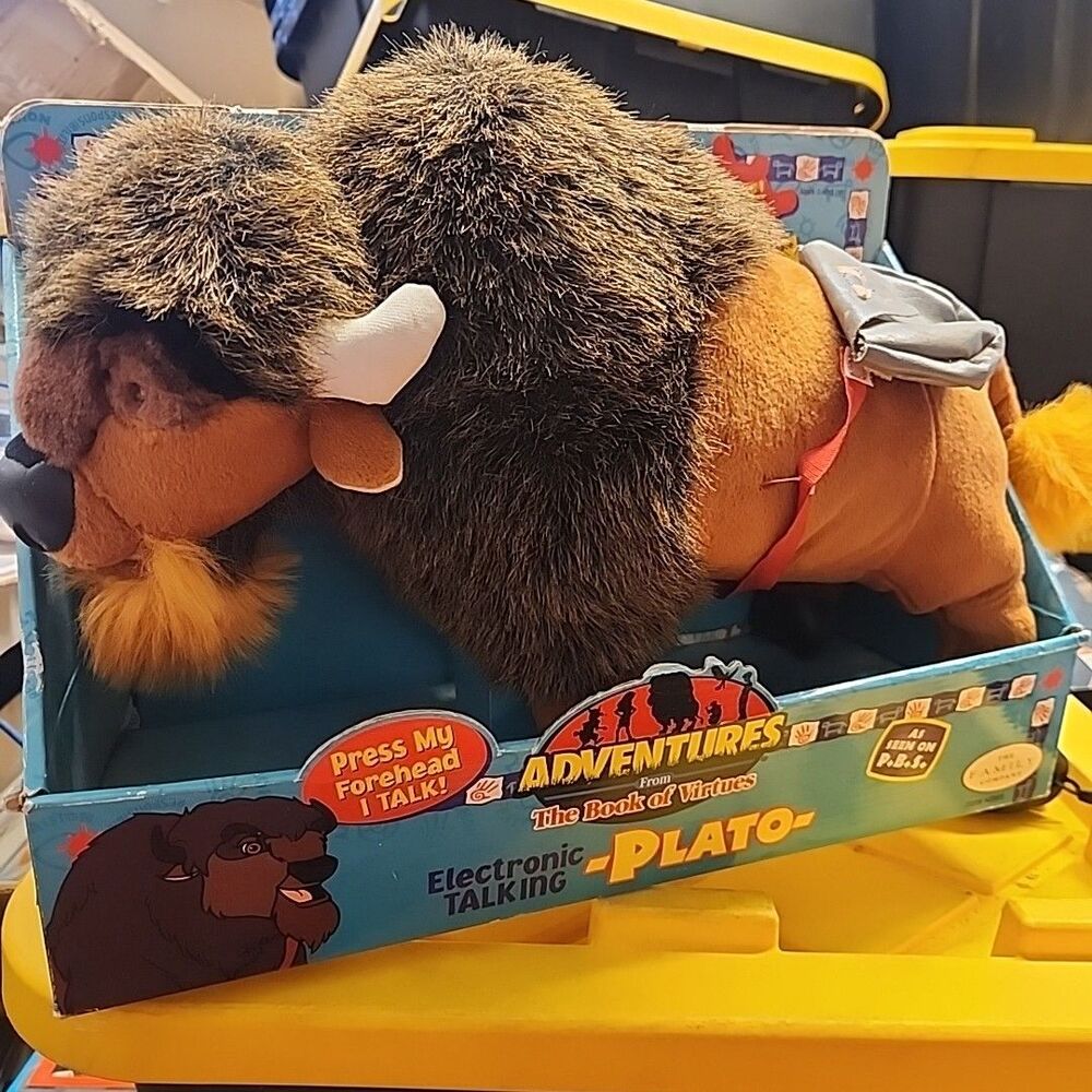 New Adventures From The Book Of Virtues Talking Plato Plush Electronic Toy
